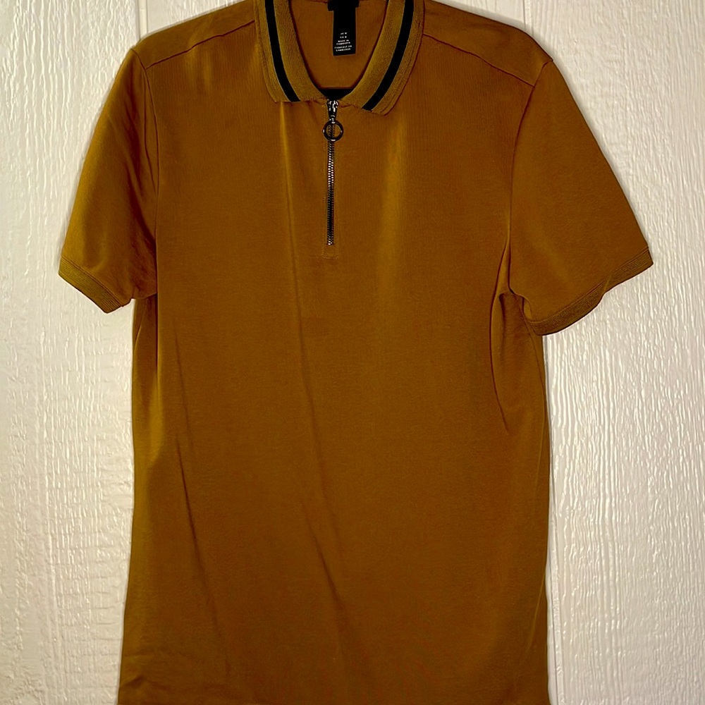 Rich tan H&M polo